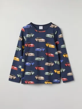 Car Print Kids Top