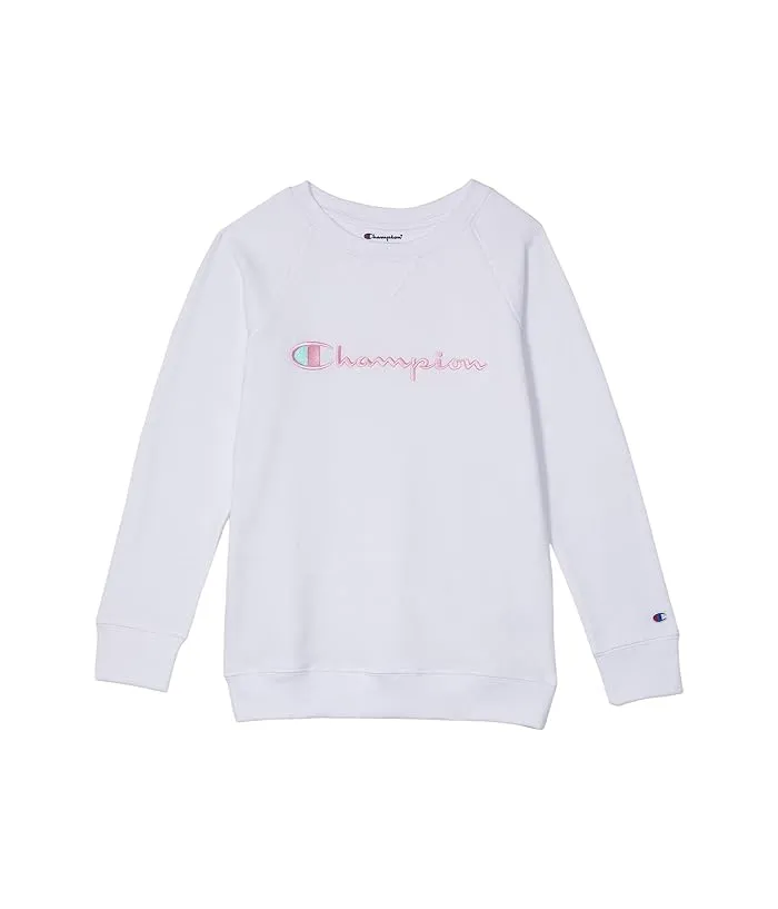 Champion Children's Embroidered Classic Script Crew (Big Kids)