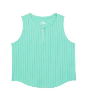 Chaser Kids Rib Henley Tank Top