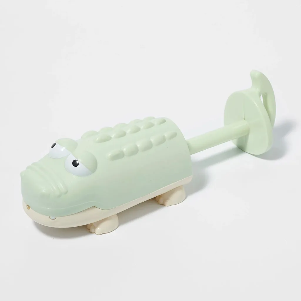 Cute Pastel Green Crocodile Water Squirters for Kids