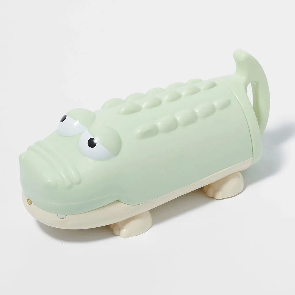 Cute Pastel Green Crocodile Water Squirters for Kids