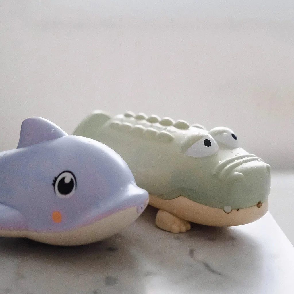 Cute Pastel Green Crocodile Water Squirters for Kids