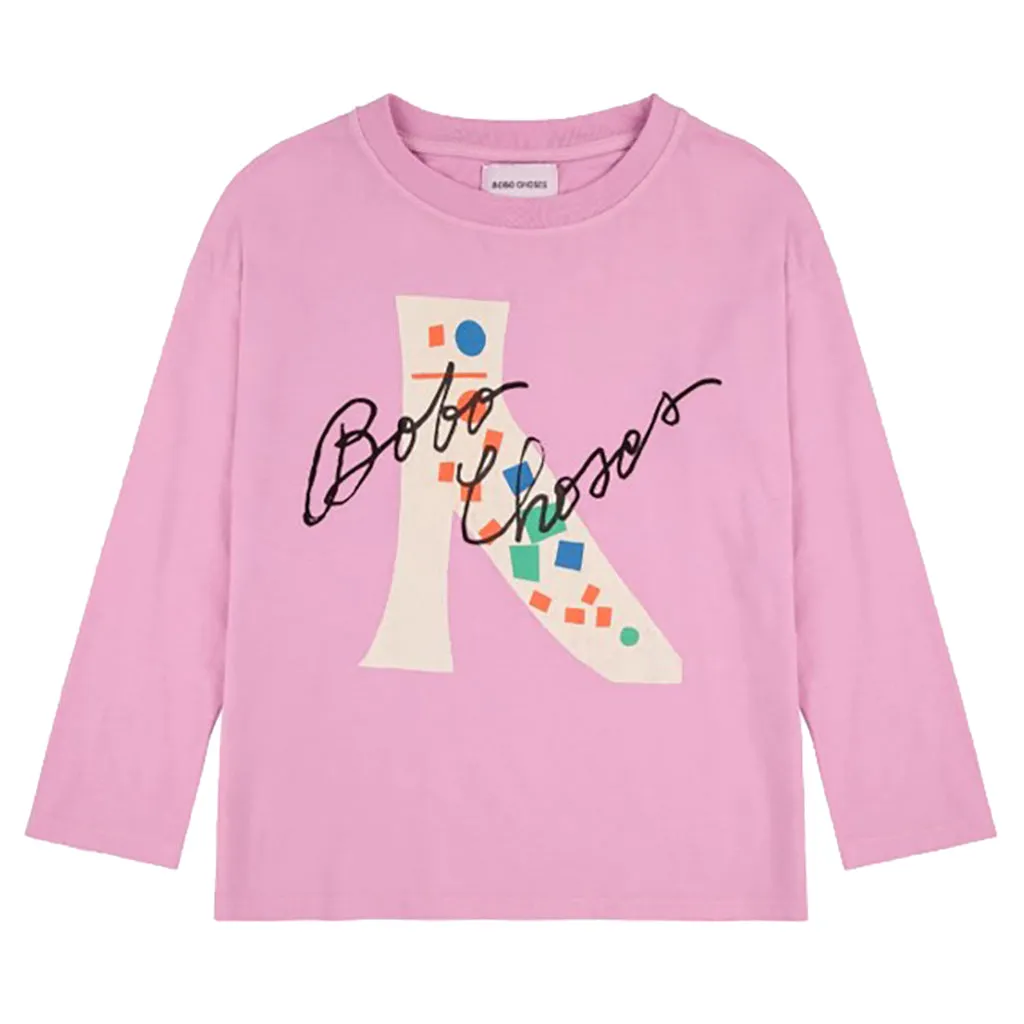 Child Magic Shoe T-shirt in Fuchsia Pink