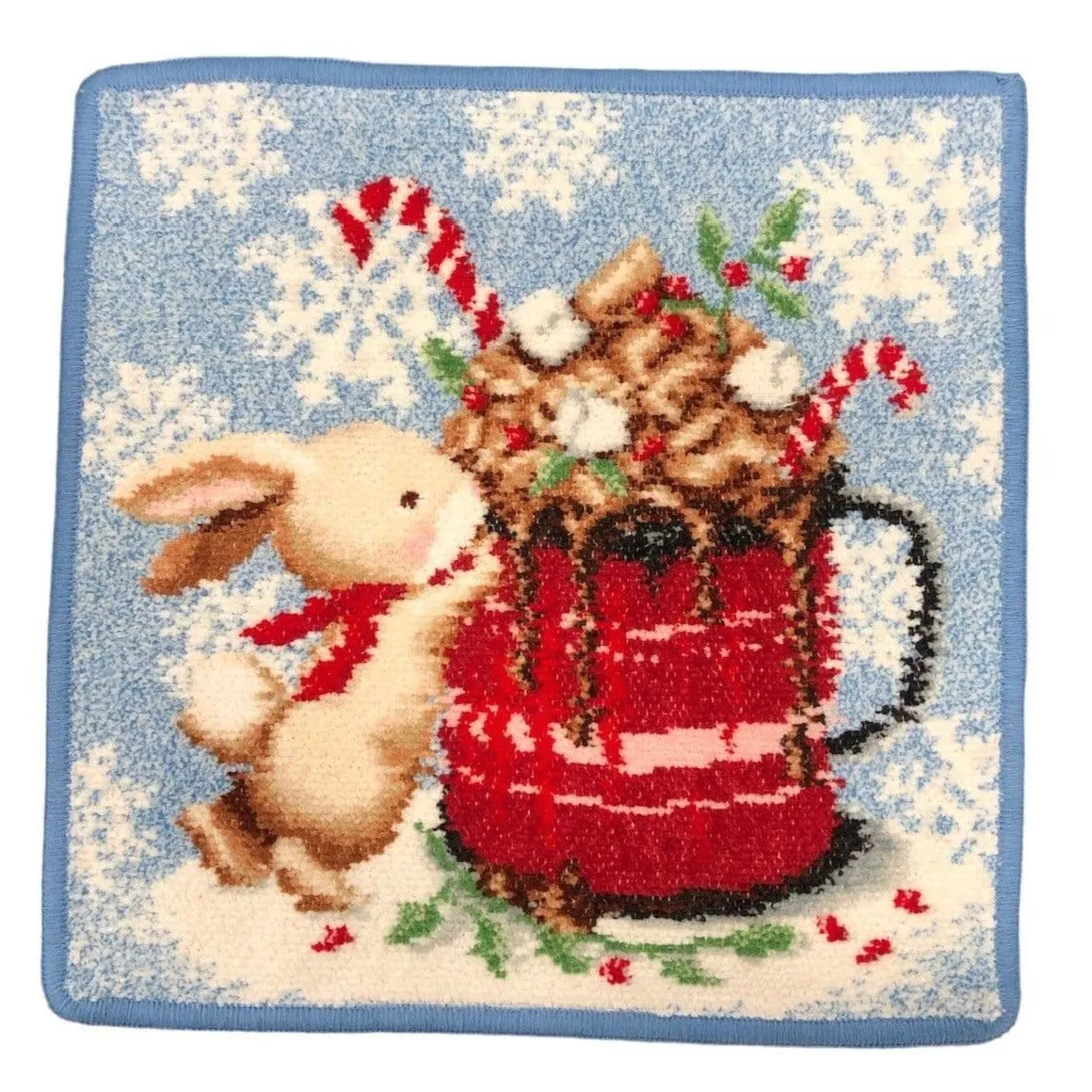 Feiler Christmas Bunny Blue 2023 Hot Chocolate