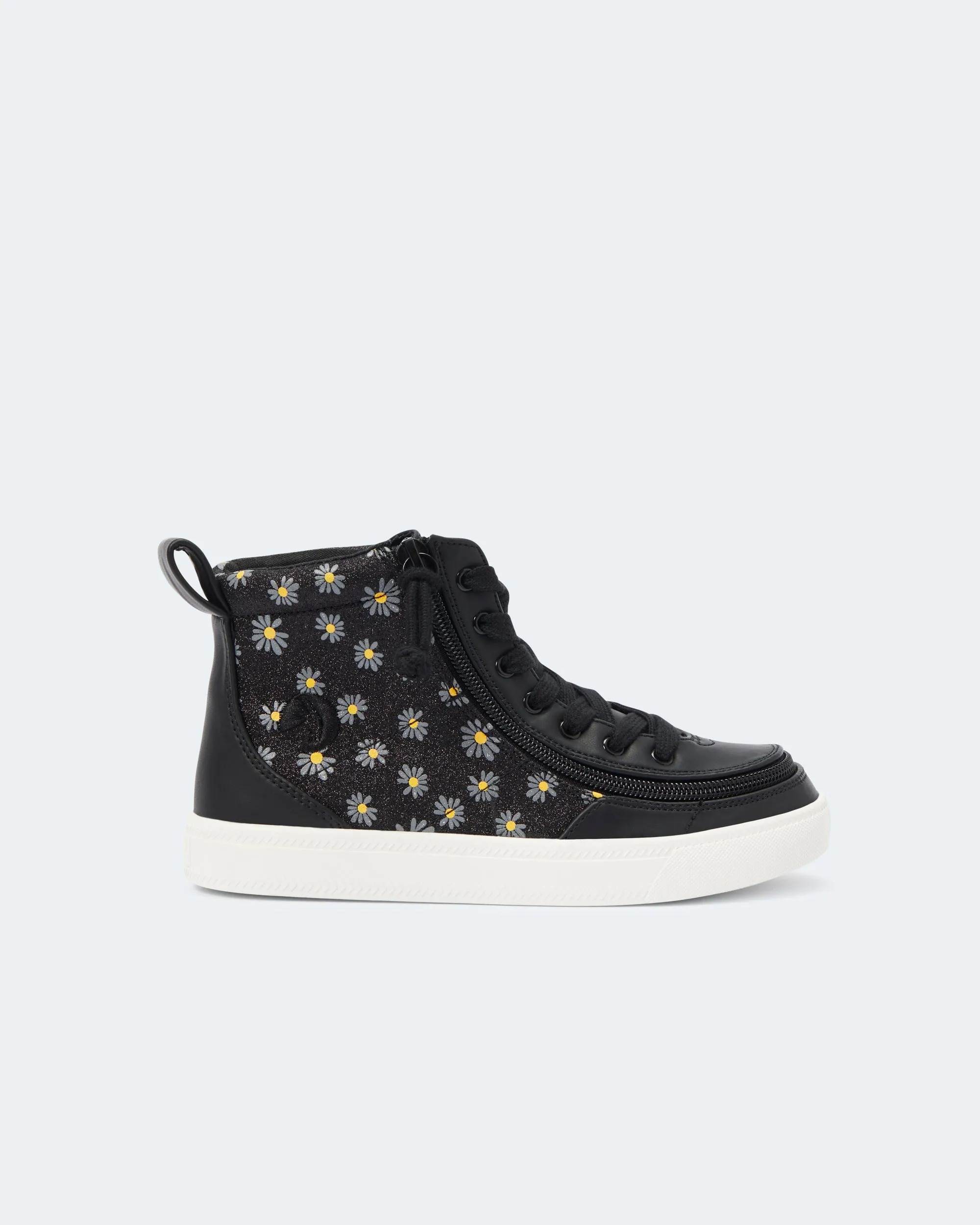 Classic High Top (Kids) - Black Daisy