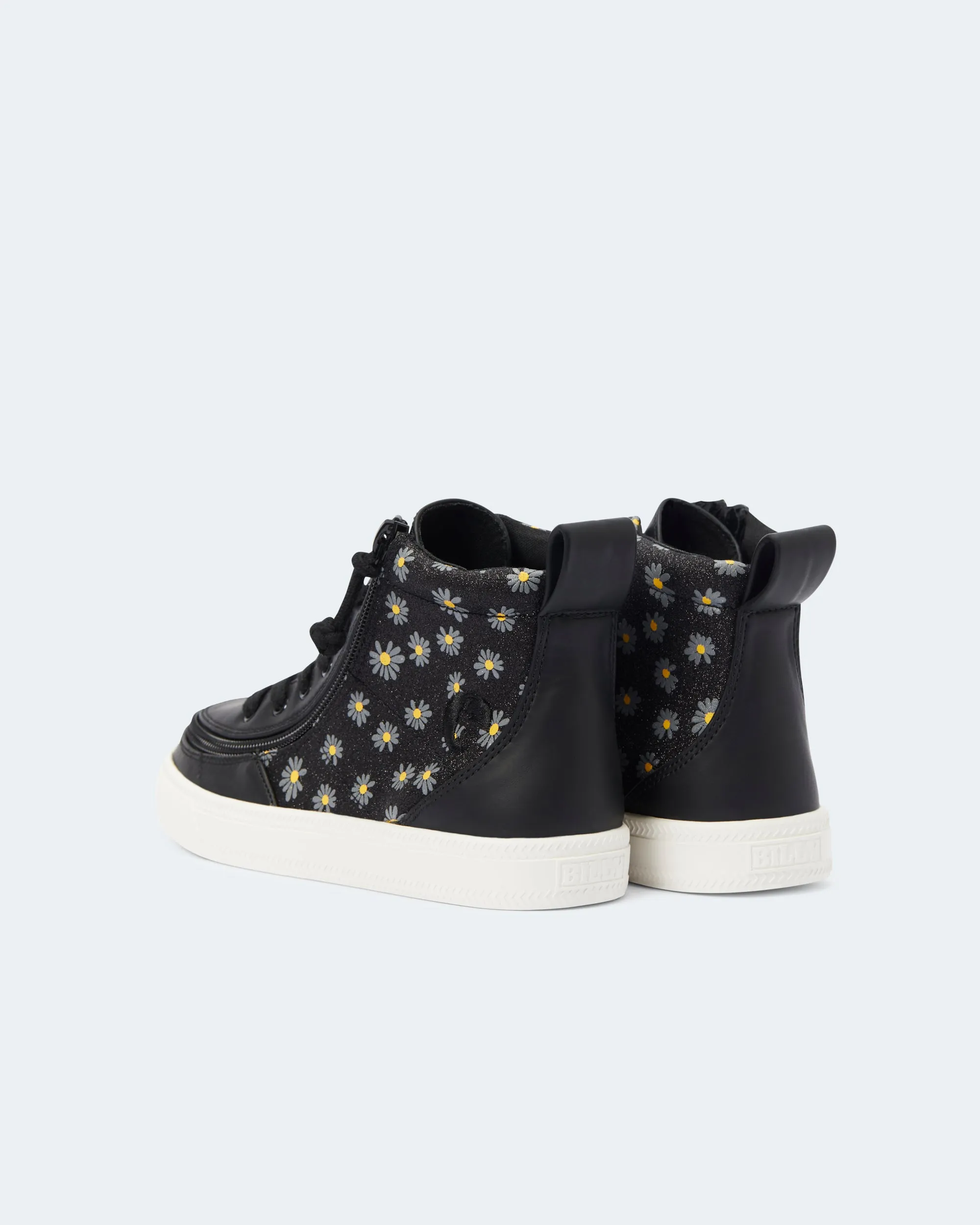 Classic High Top (Kids) - Black Daisy