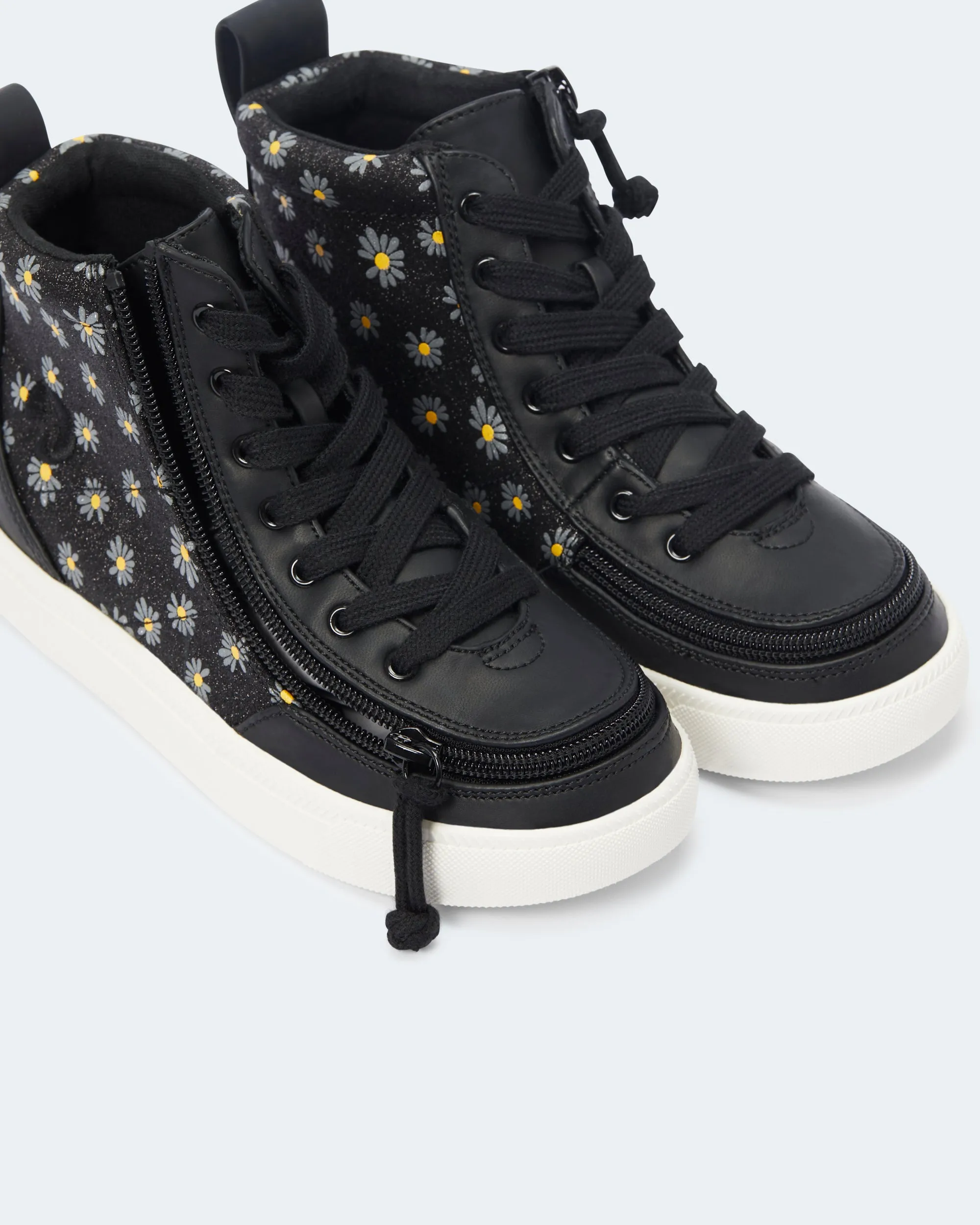 Classic High Top (Kids) - Black Daisy