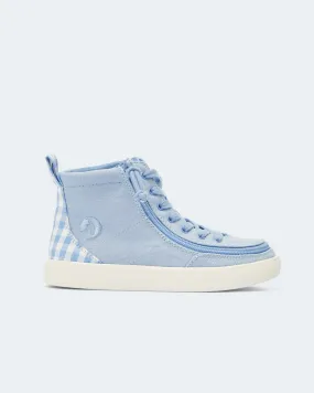 Classic High Top (Kids) - Blue Gingham