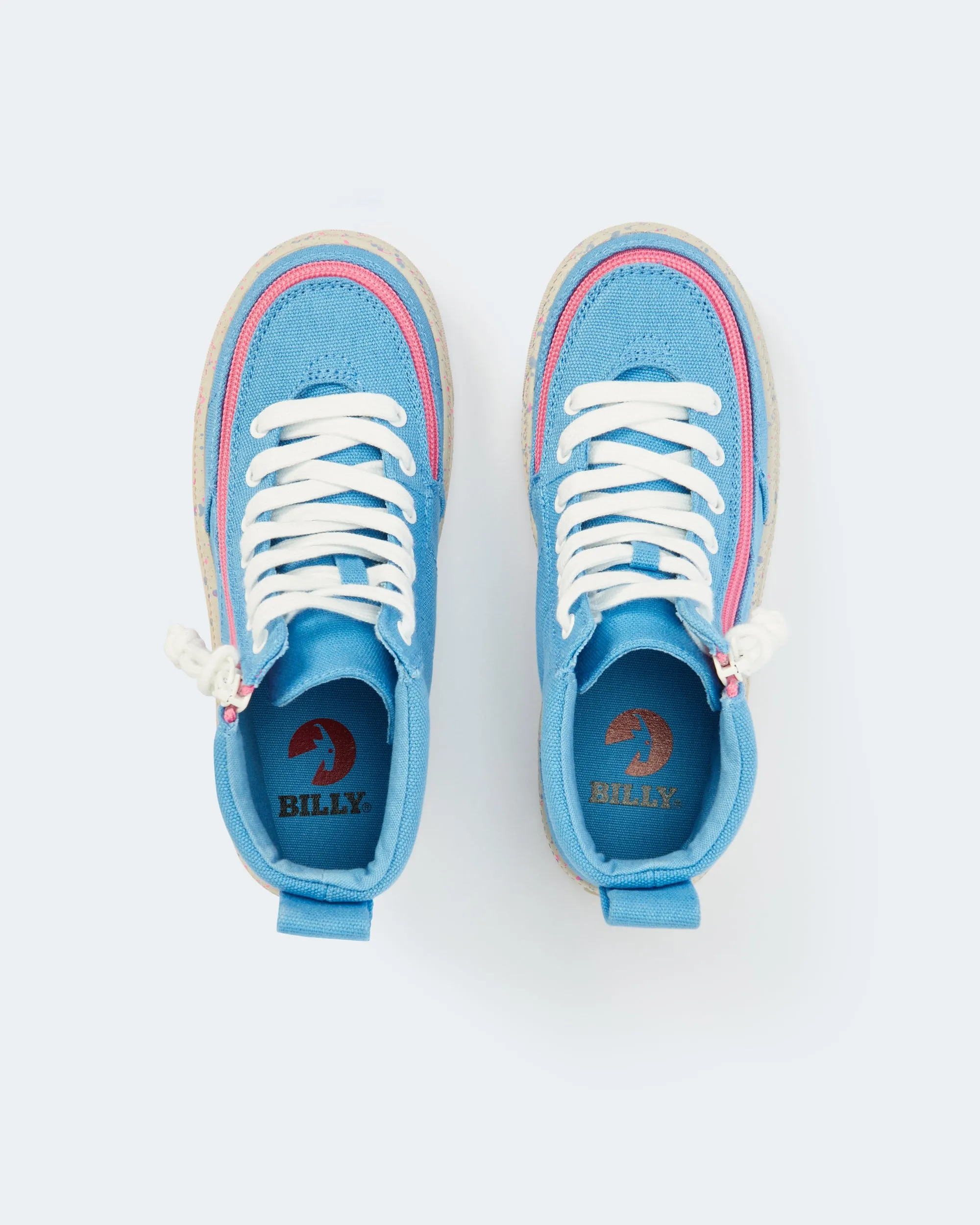 Classic High Top (Kids) - Blue/Pink Speckle