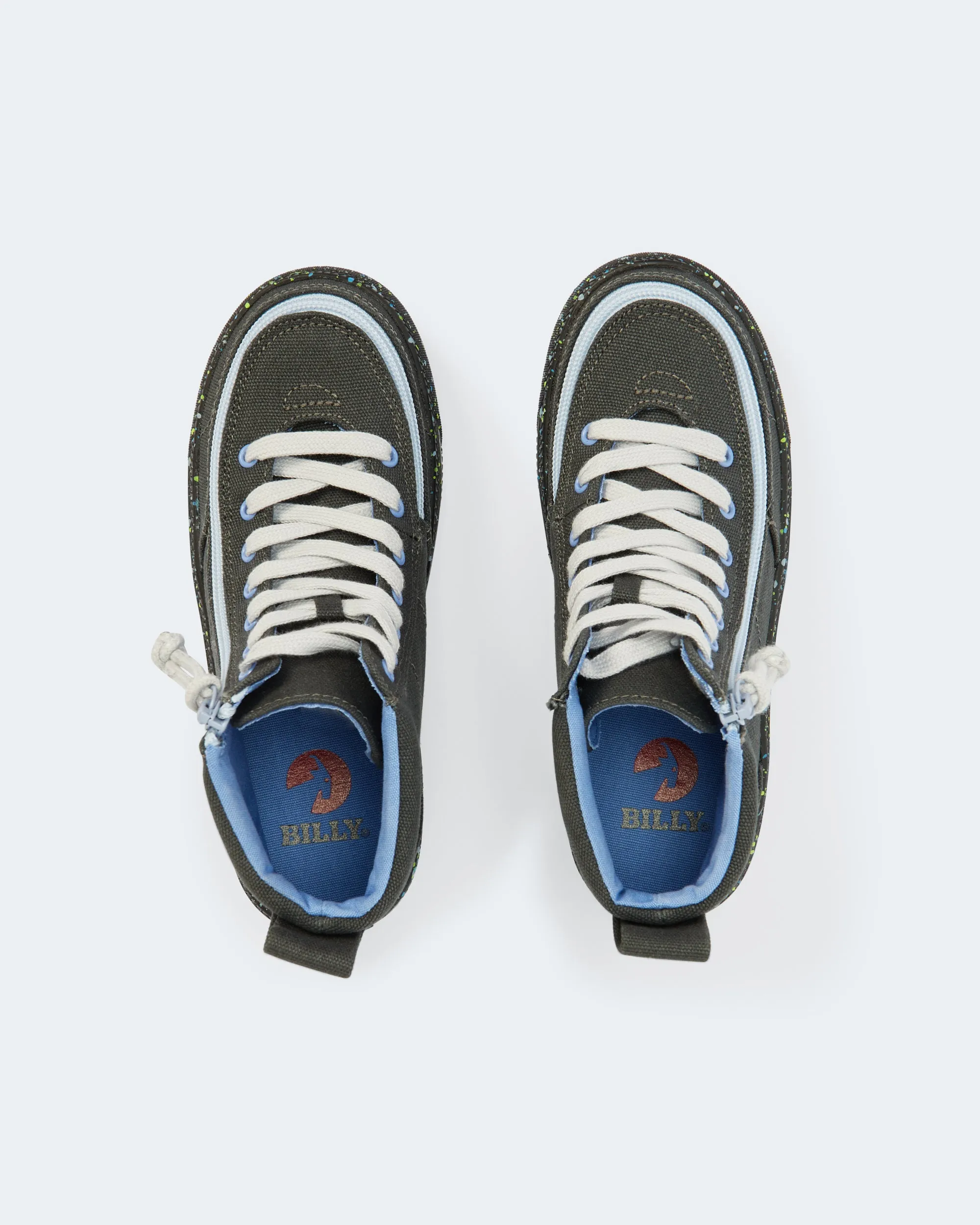 Classic High Top (Kids) - Charcoal/Blue Speckle