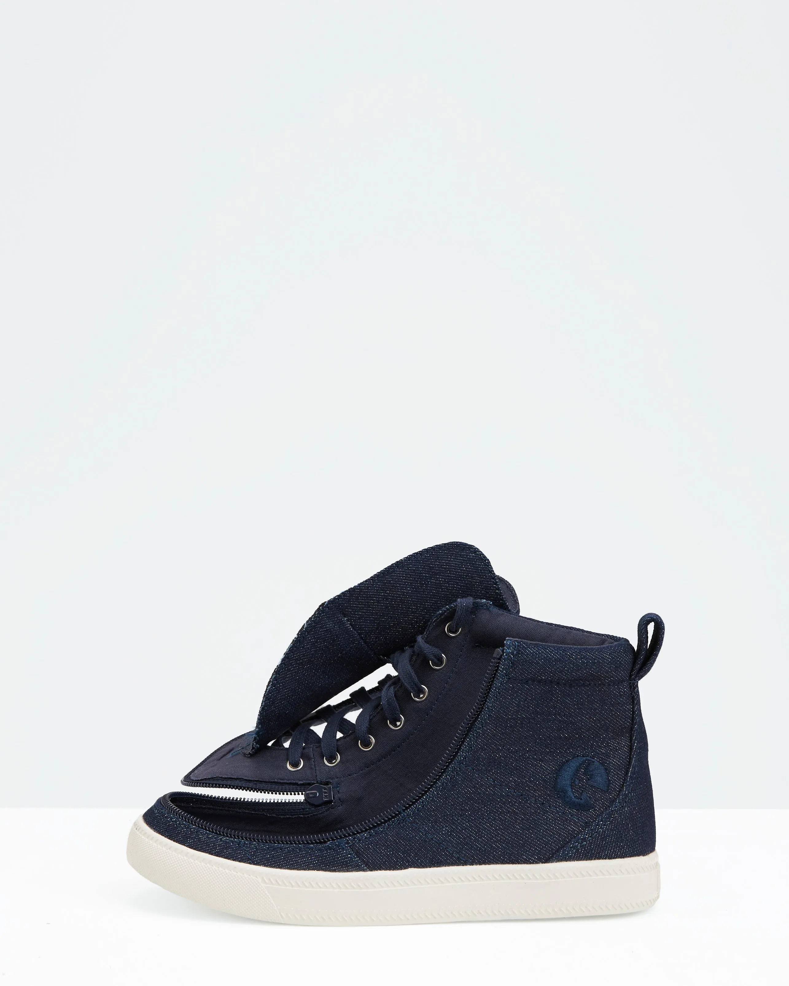 Classic High Top (Kids) - Denim Glitter