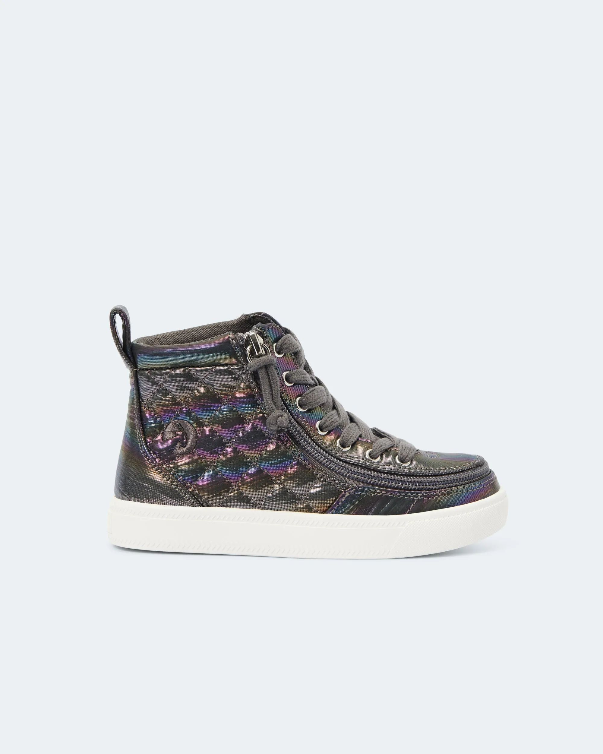 Classic High Top (Kids) - Graphite Rainbow Quilt