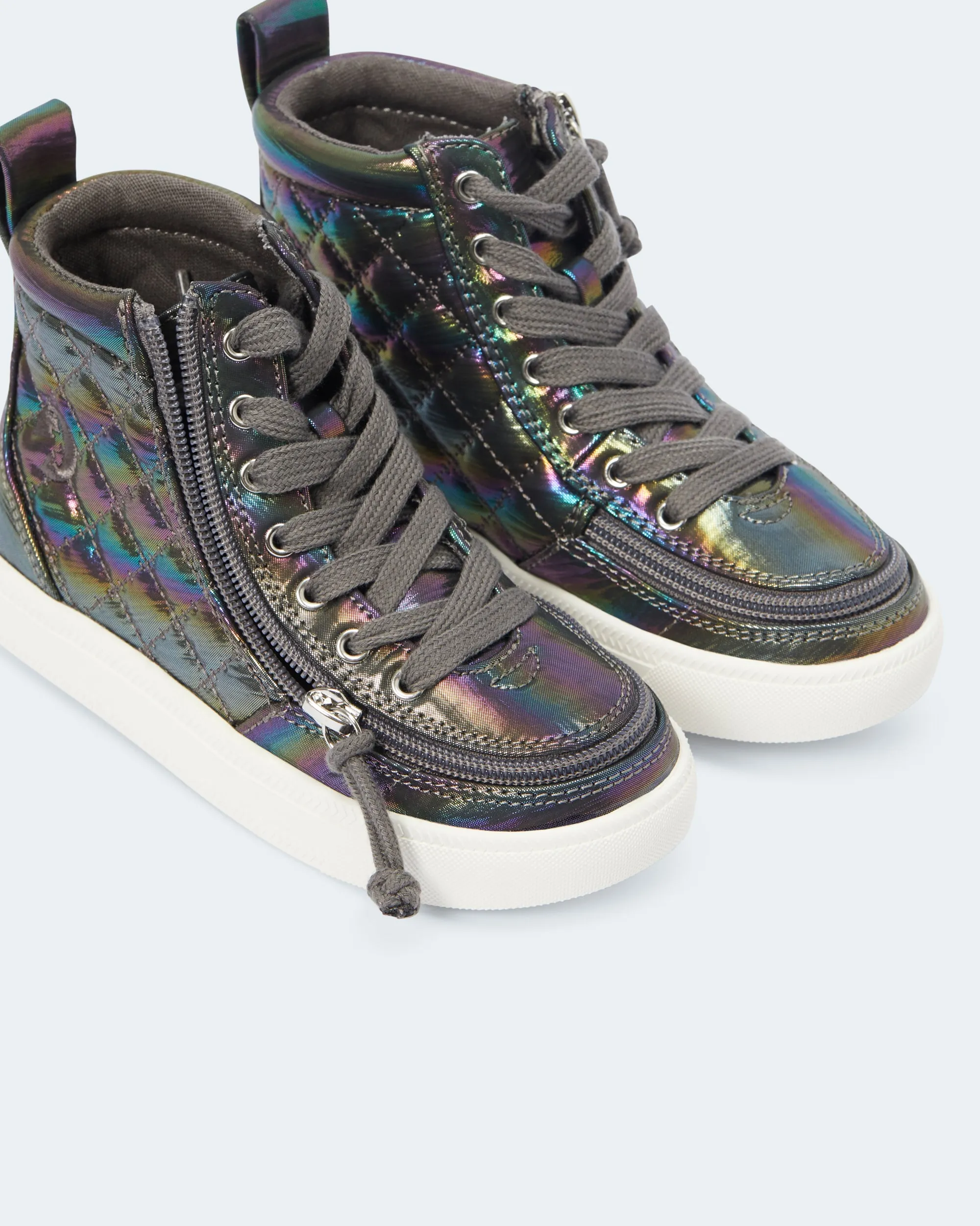 Classic High Top (Kids) - Graphite Rainbow Quilt