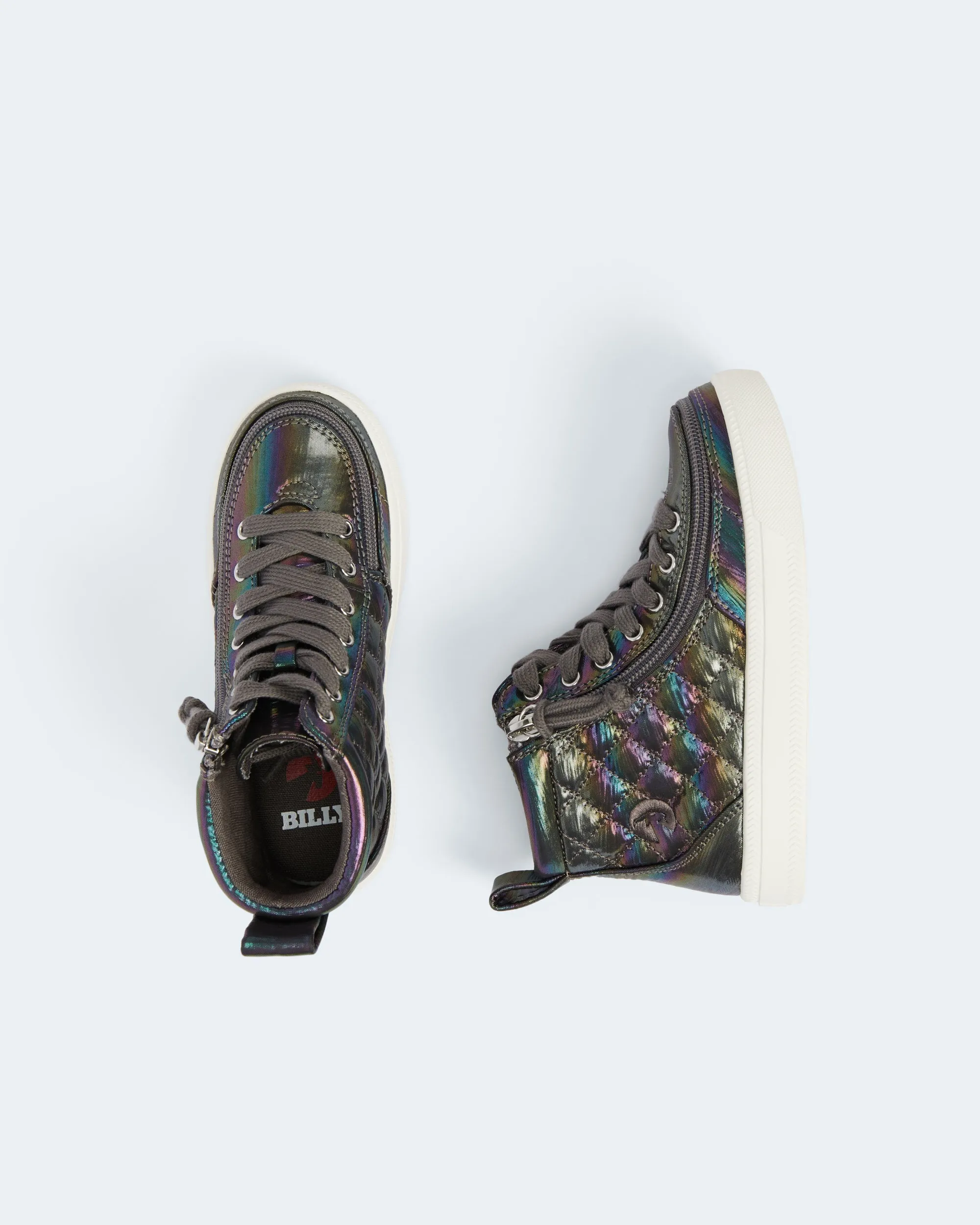 Classic High Top (Kids) - Graphite Rainbow Quilt