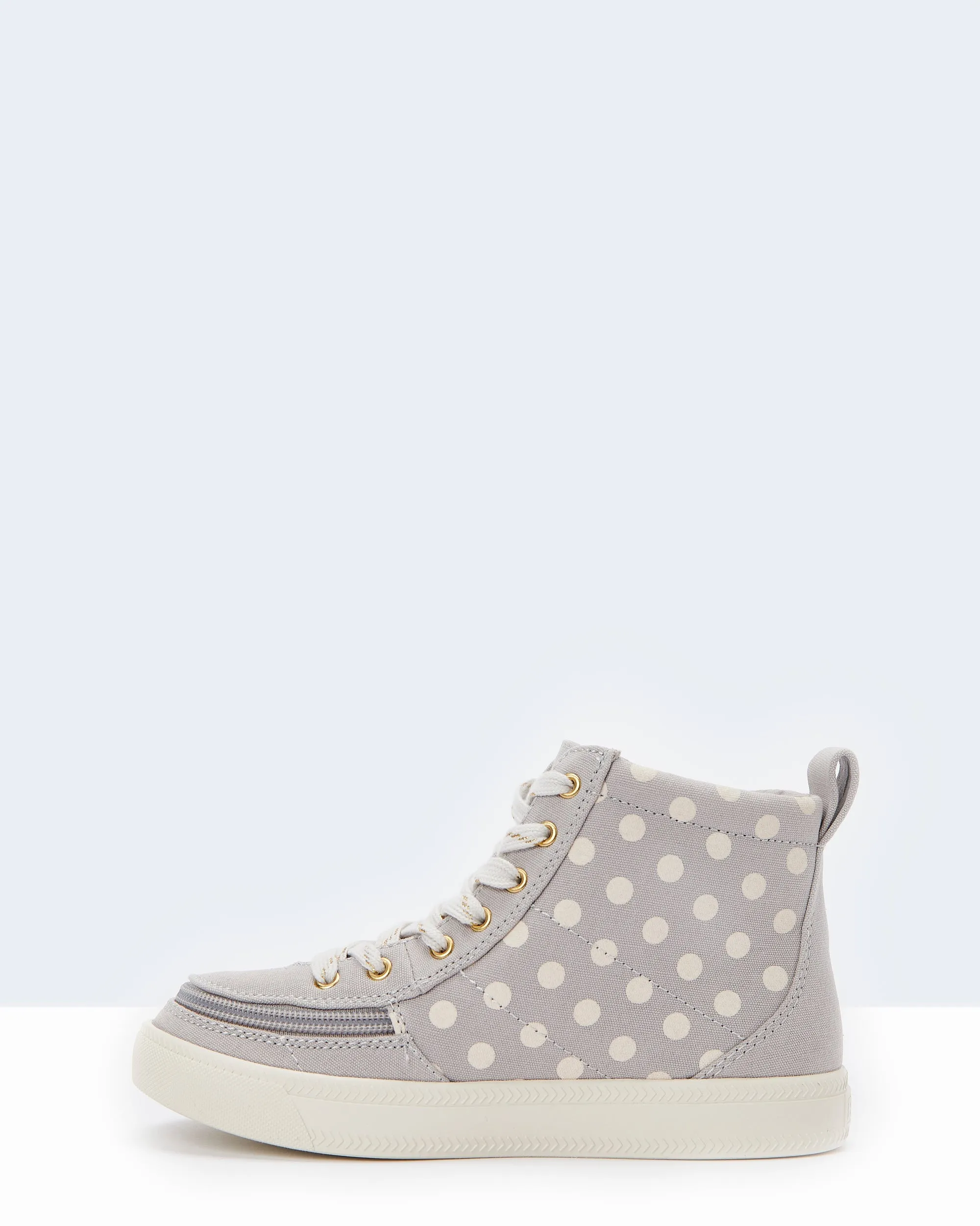 Classic High Top (Kids) - Grey Polka