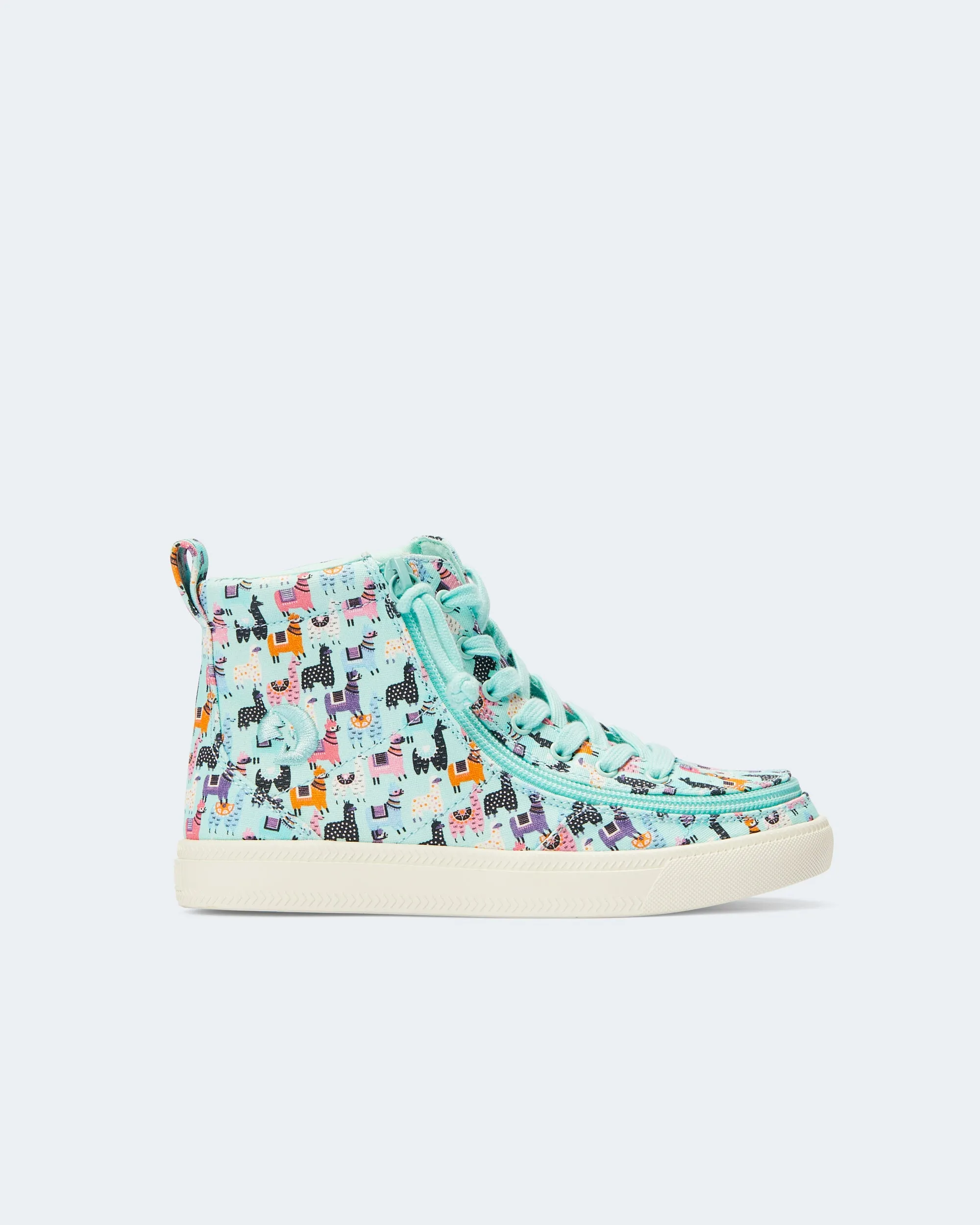 Classic High Top (Kids) - Mint Llama