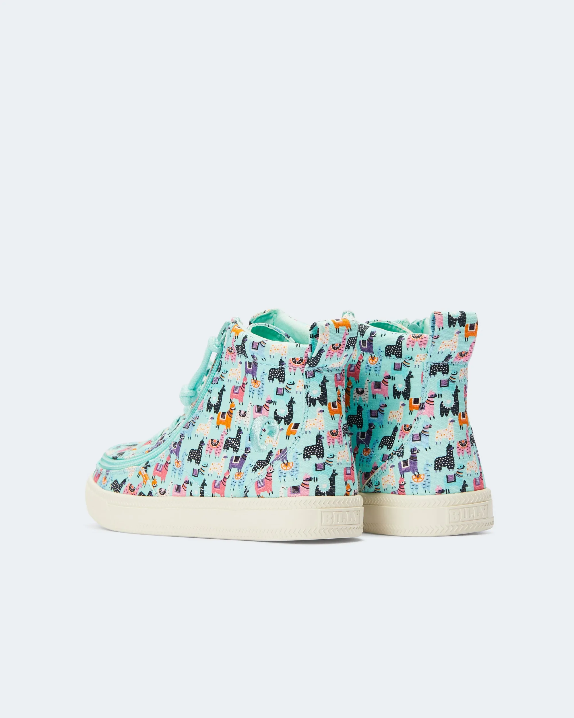 Classic High Top (Kids) - Mint Llama