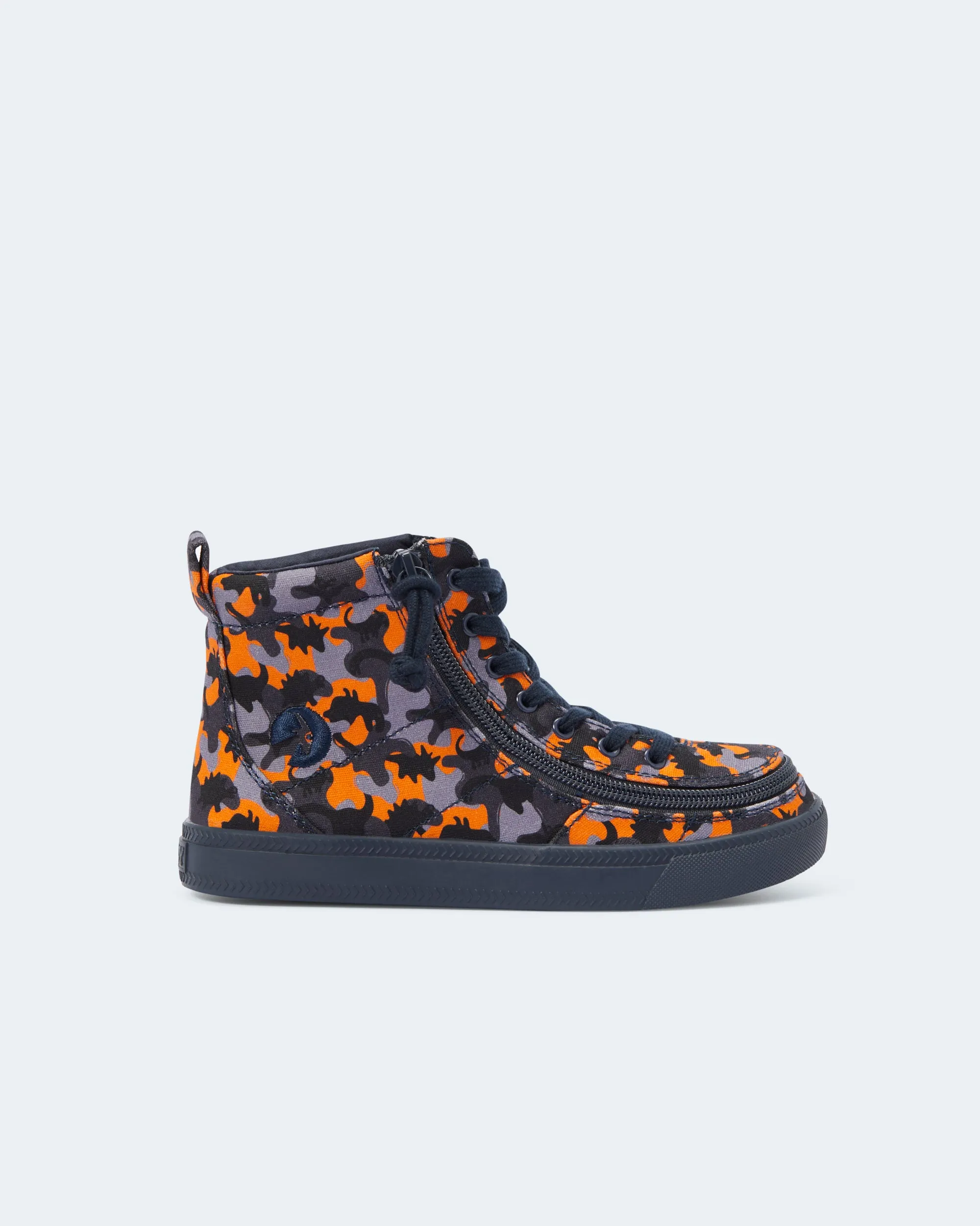 Classic High Top (Kids) - Orange Dino