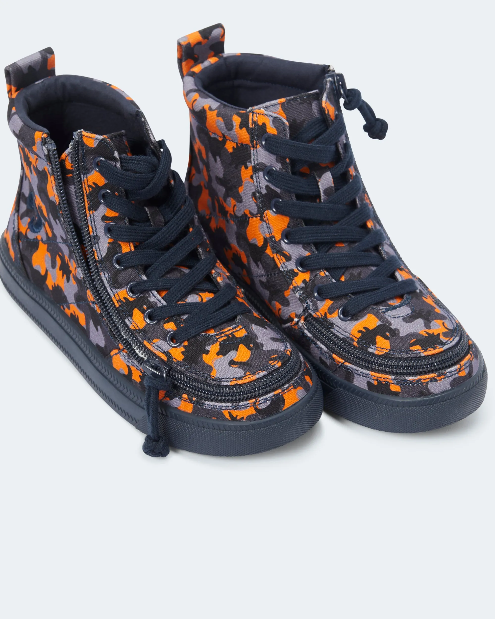 Classic High Top (Kids) - Orange Dino