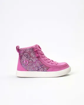 Classic High Top (Kids) - Pink Print