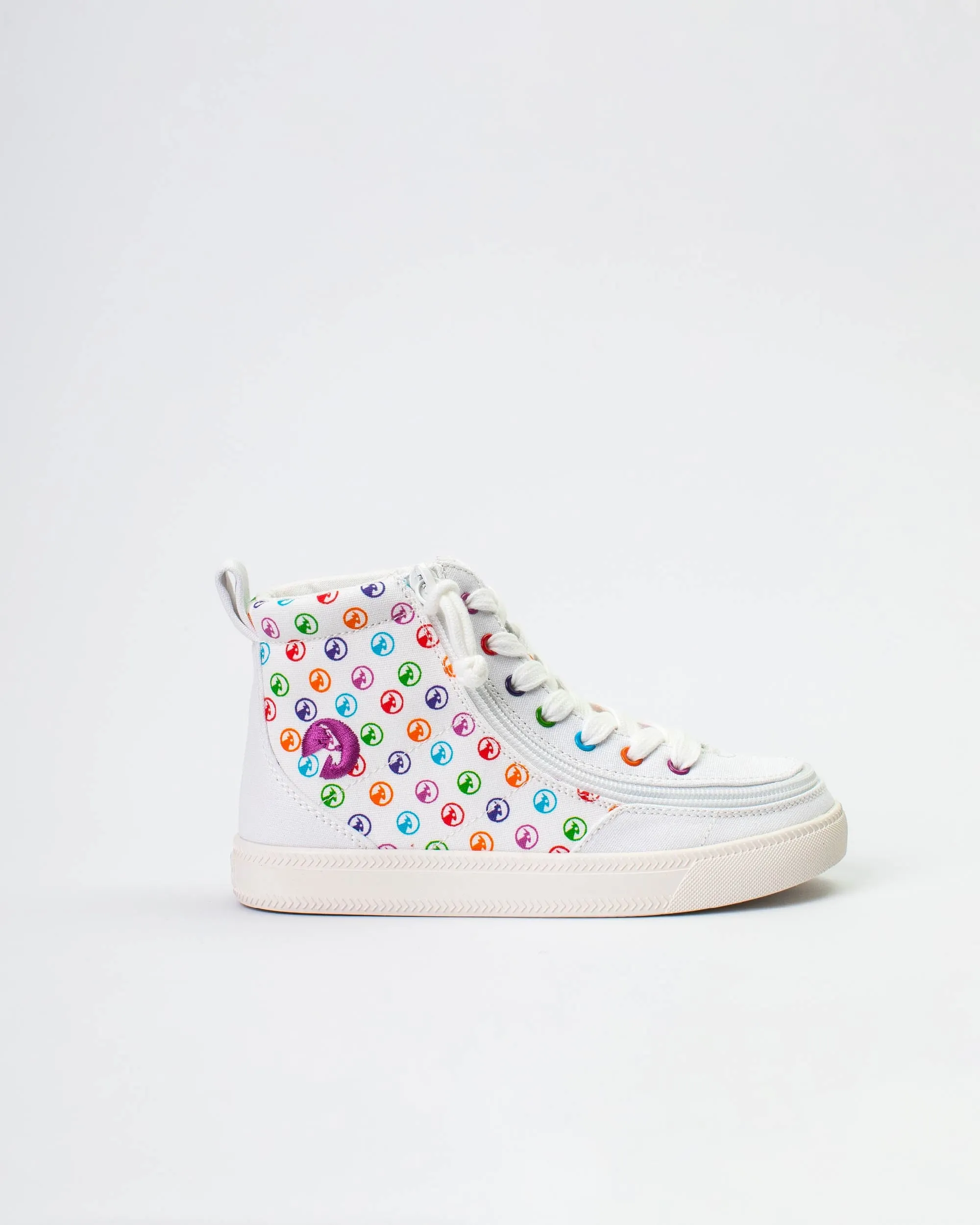 Classic High Top (Kids) - Rainbow Polka