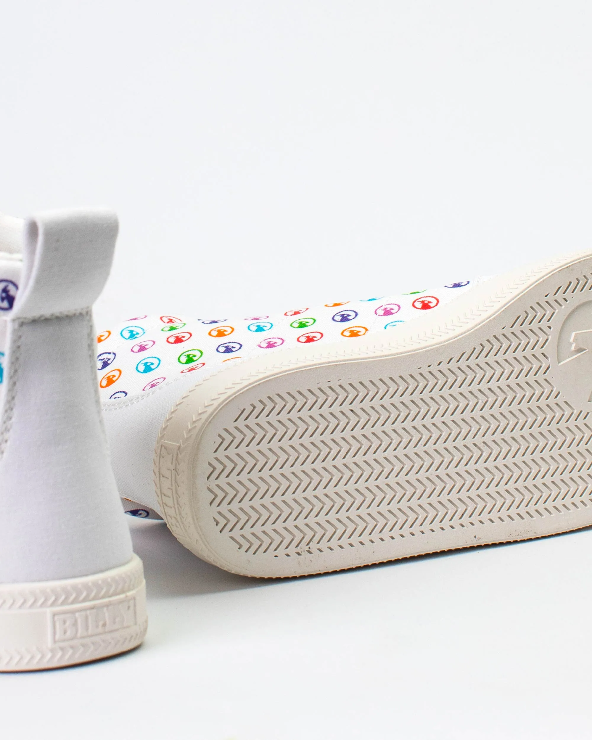 Classic High Top (Kids) - Rainbow Polka