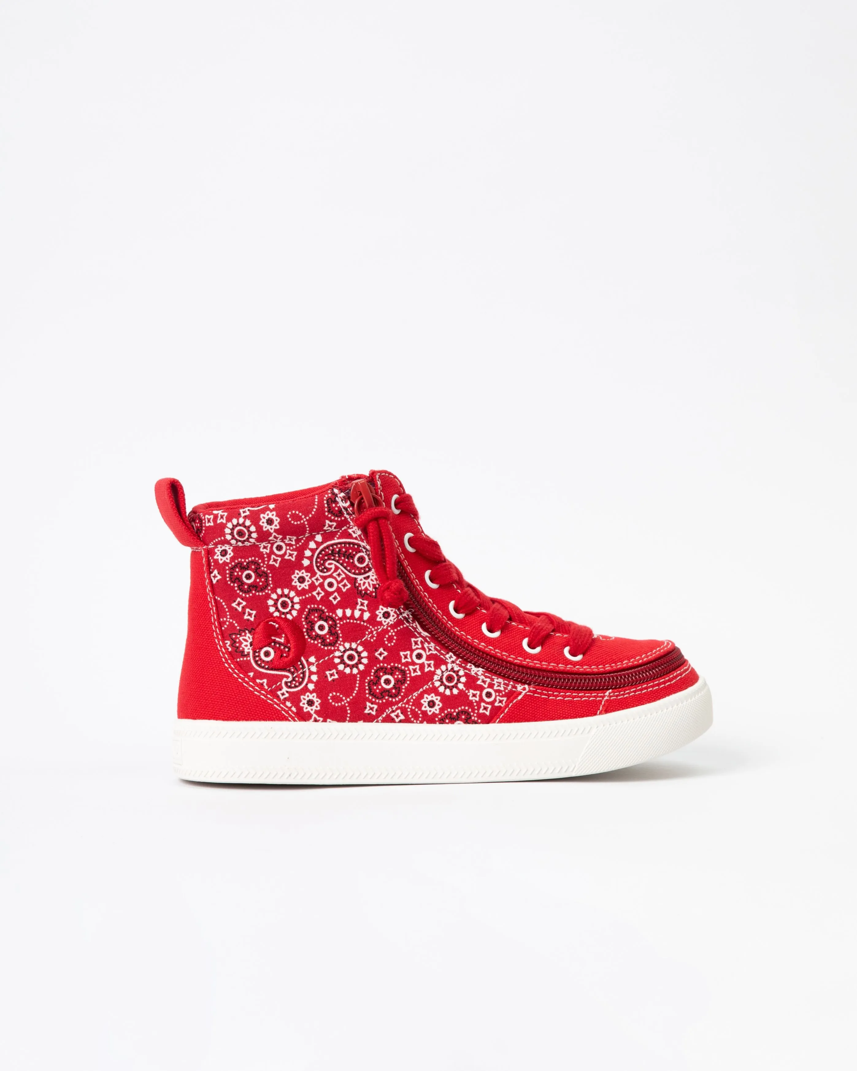 Classic High Top (Kids) - Red Paisley