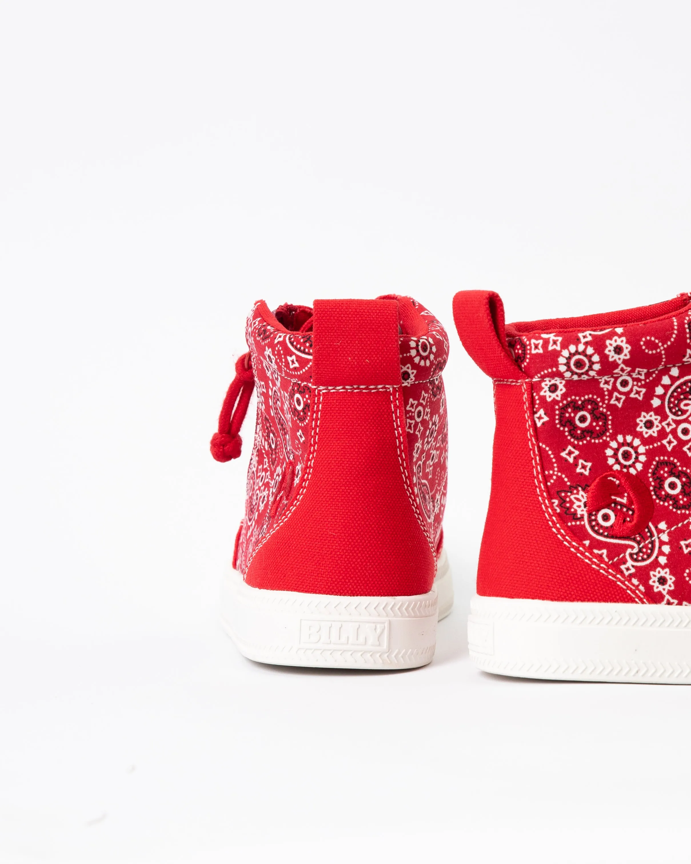 Classic High Top (Kids) - Red Paisley