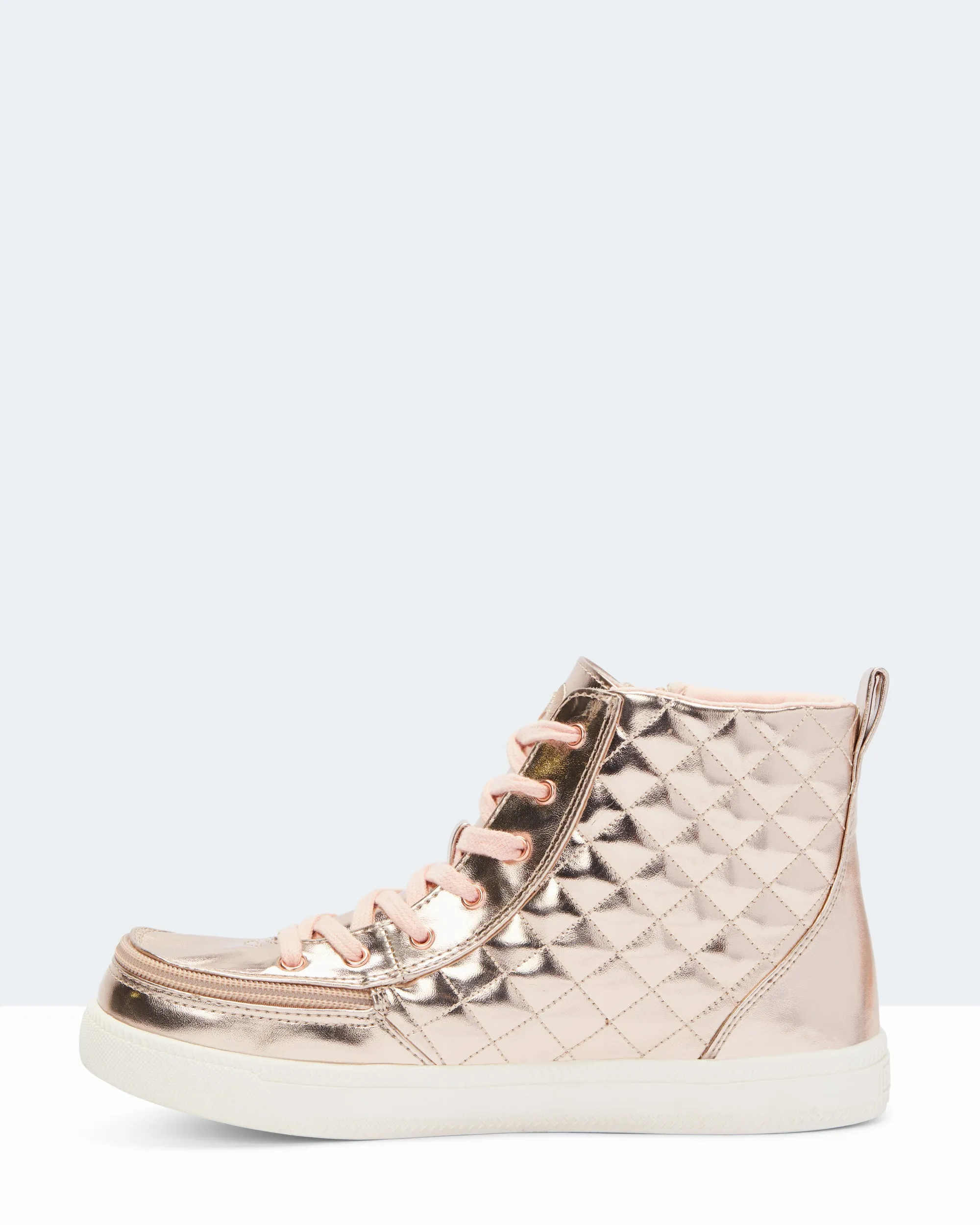 Classic High Top (Kids) - Rose Gold Quilt