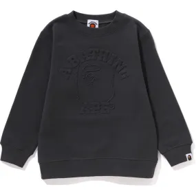 COLLEGE EMBOSSED CREWNECK KIDS