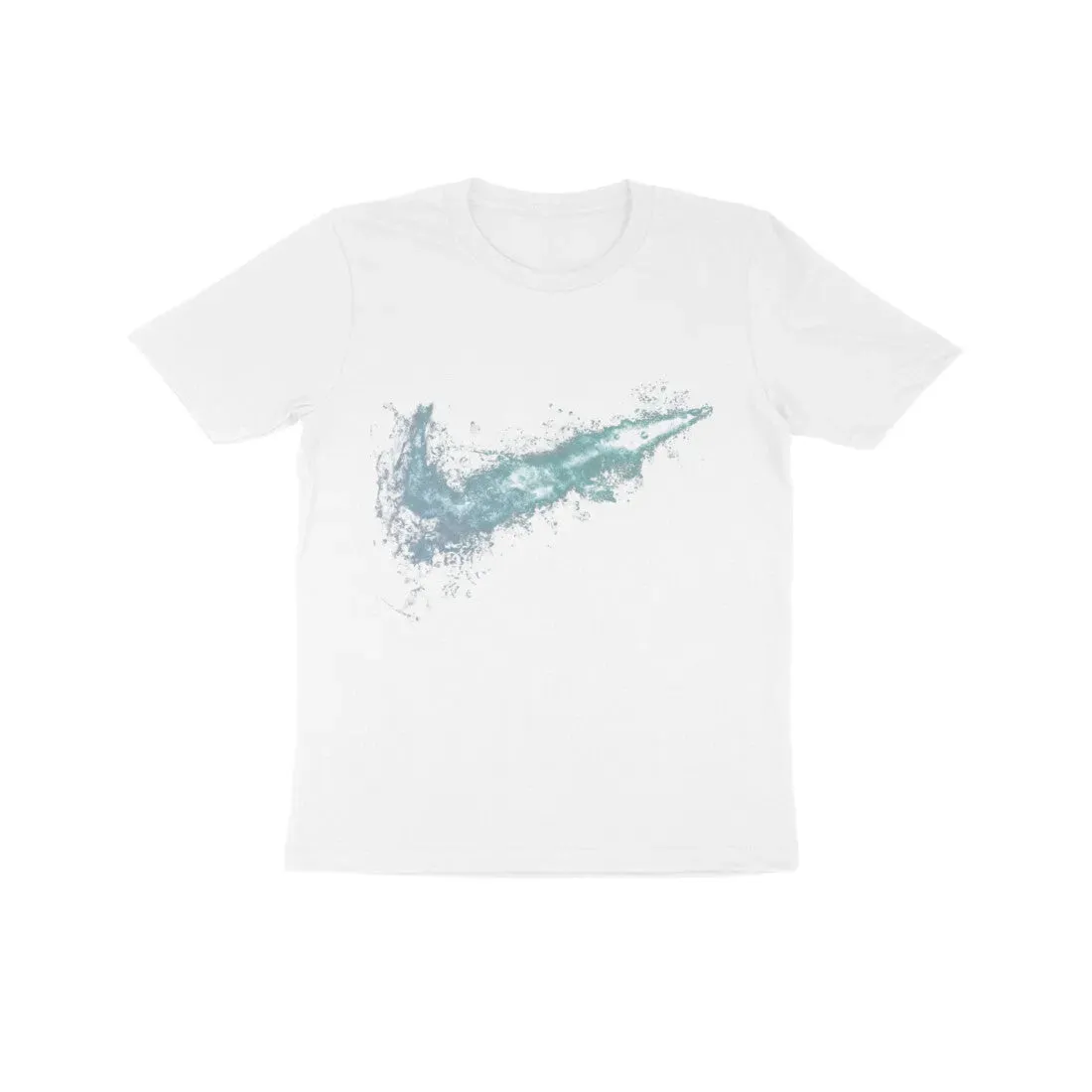 Water Splash Pattern Printed Cotton Kids T-shirt