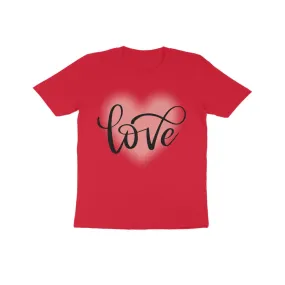 Kids Love Print Cotton T-Shirt