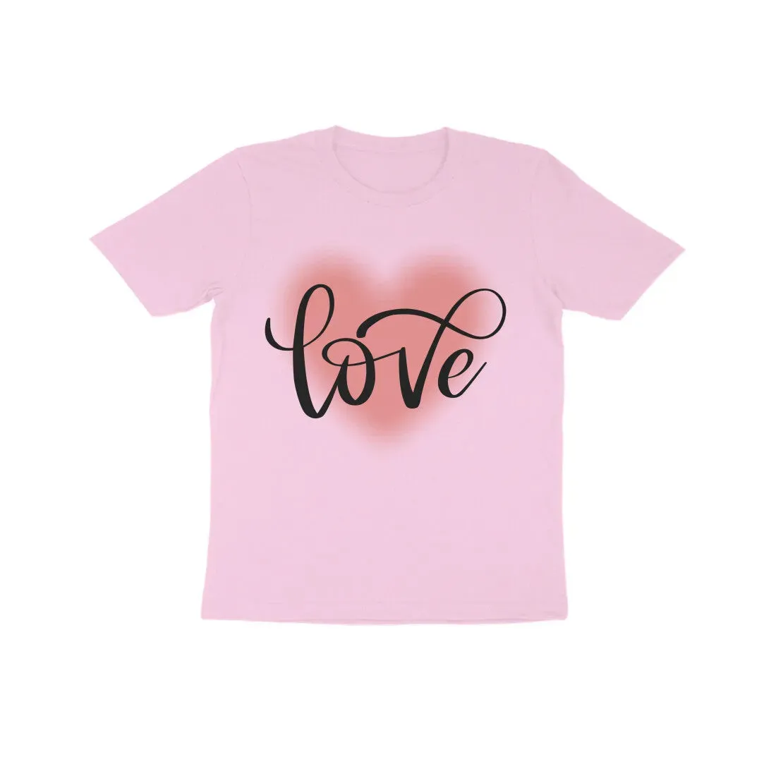 Kids Love Print Cotton T-Shirt