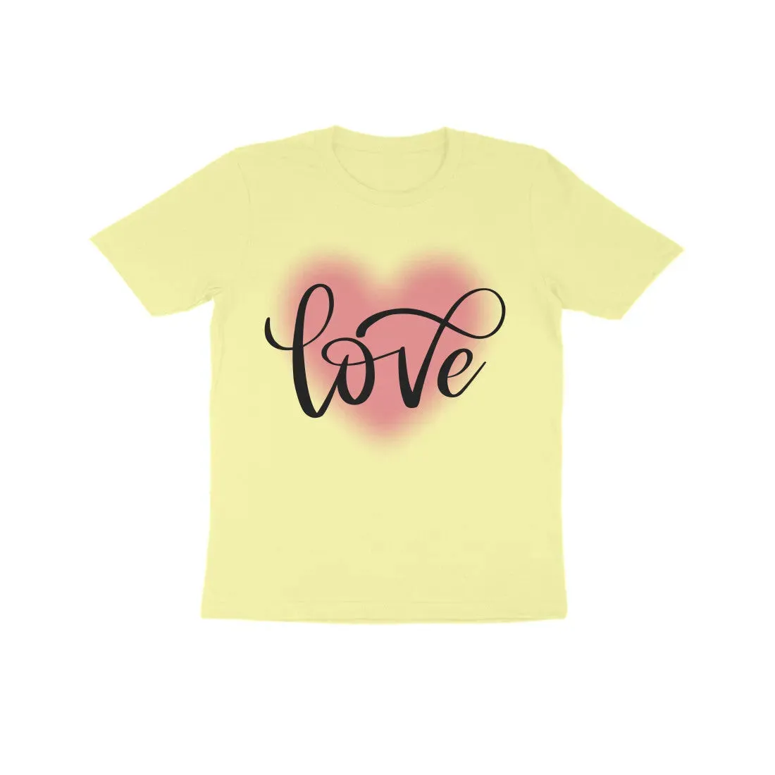 Kids Love Print Cotton T-Shirt