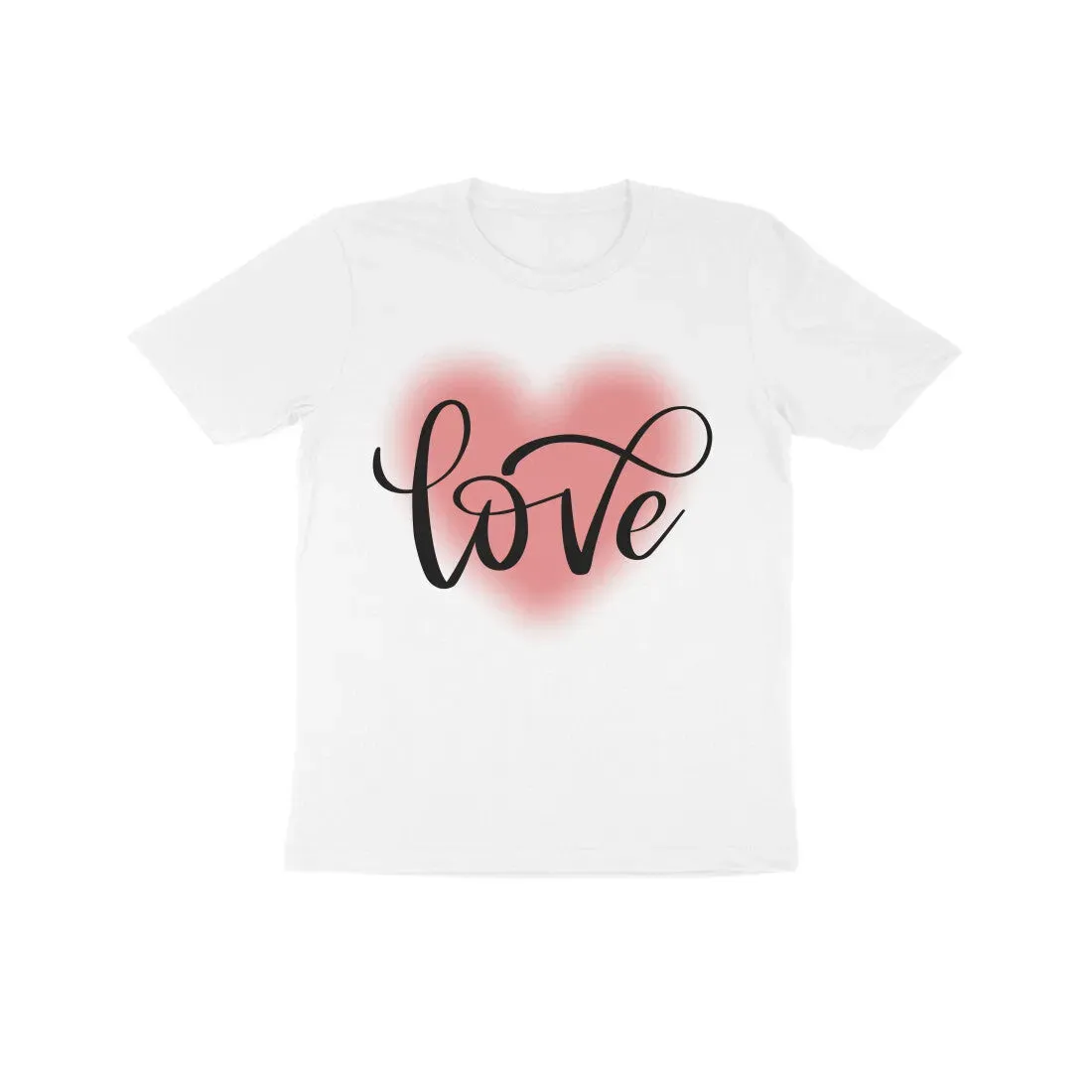 Kids Love Print Cotton T-Shirt