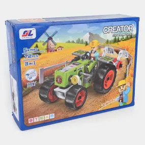 Creator City Farm Tools Building Blocks Set 72 Pieces