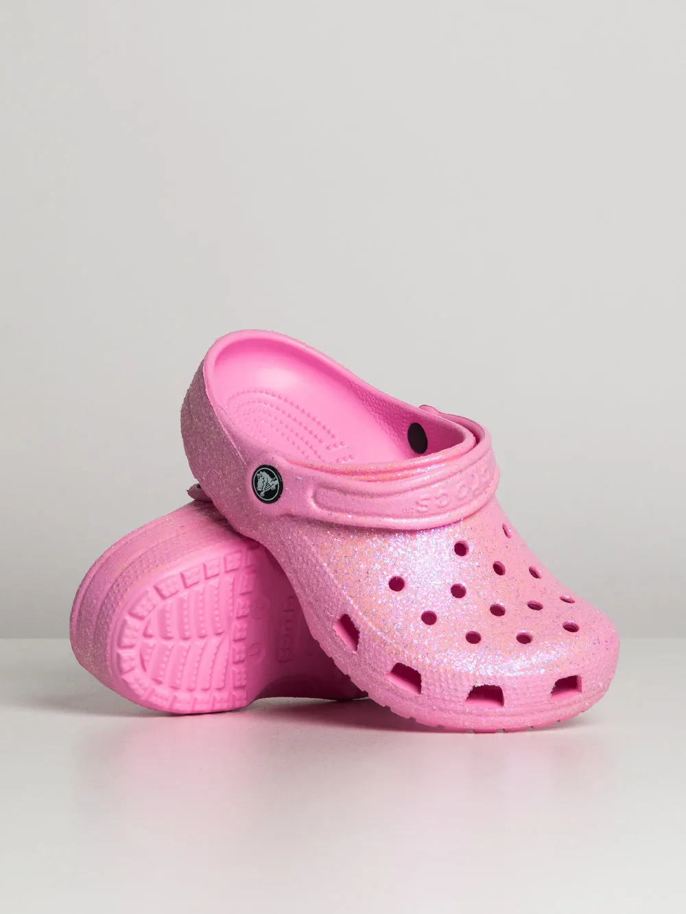 Kids Glitter Classic Clogs