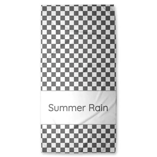 Custom Checker Beach Towels - Pre-Order Available