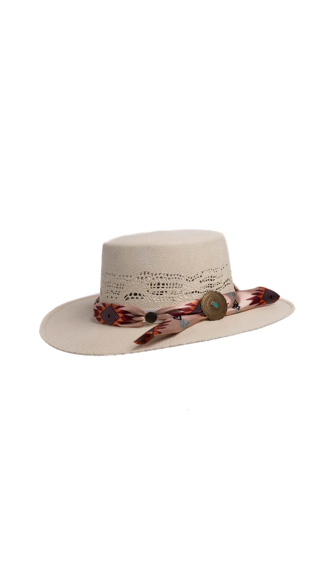 Daisy Boater Kids Straw Hat