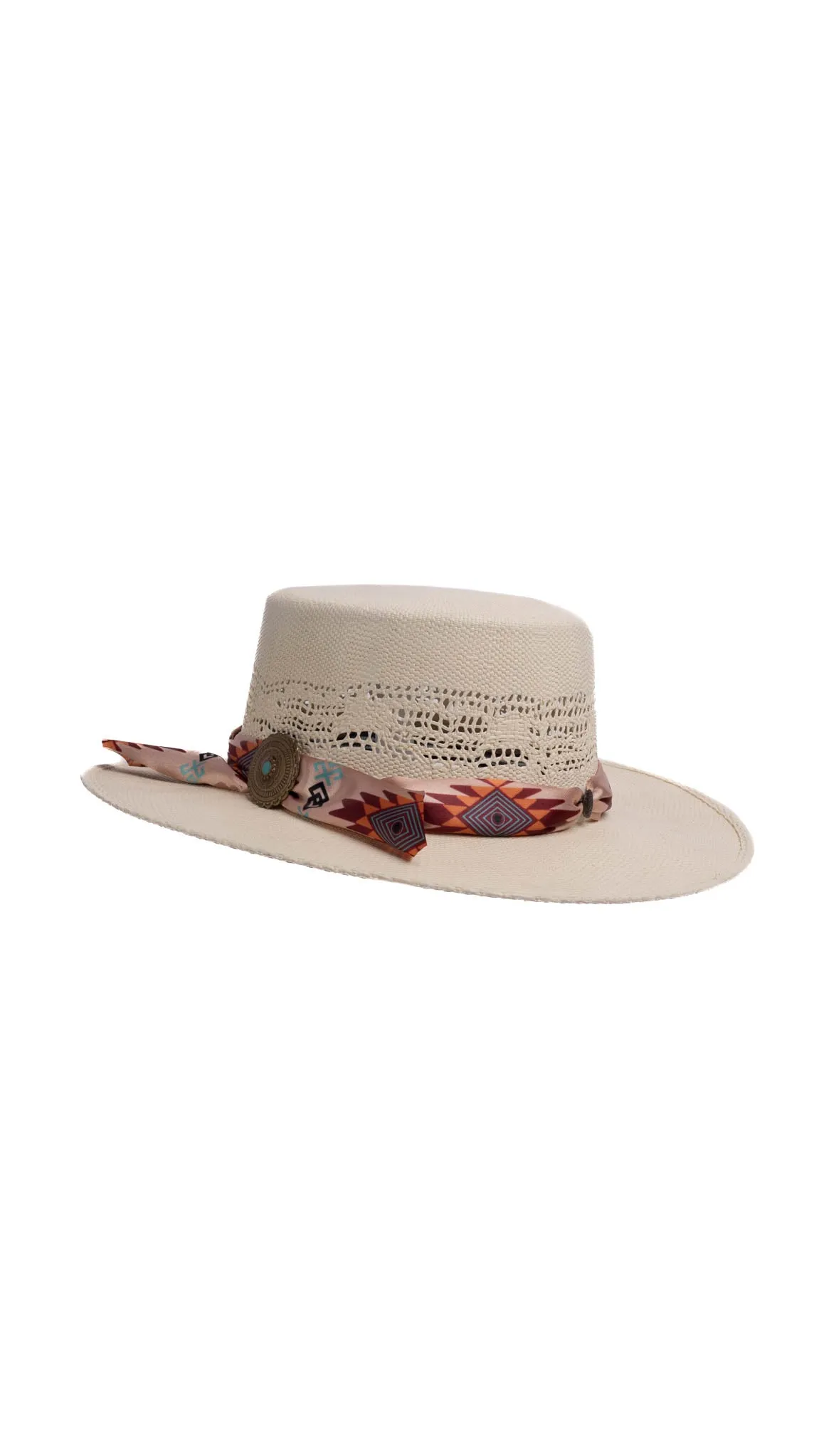 Daisy Boater Kids Straw Hat