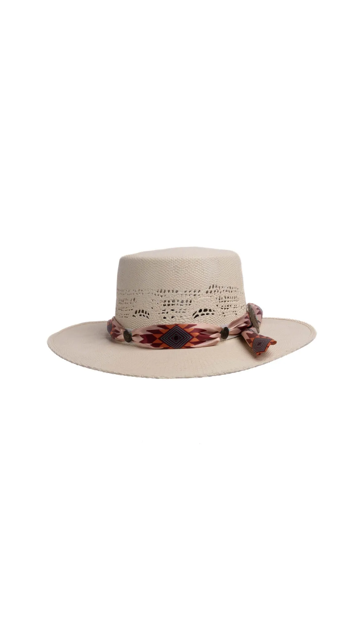 Daisy Boater Kids Straw Hat