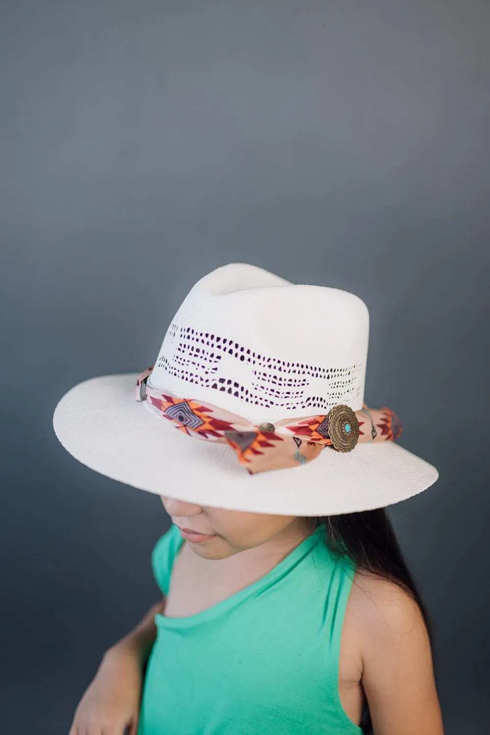 Daisy Rancher Kids Straw Hat