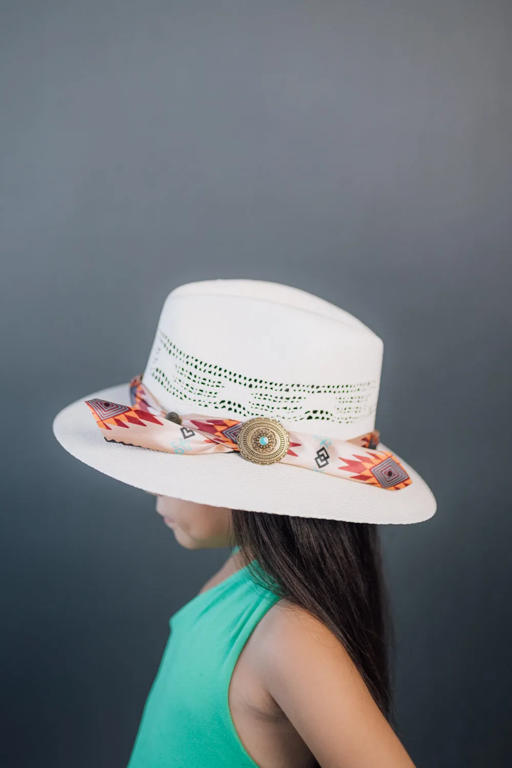 Daisy Rancher Kids Straw Hat