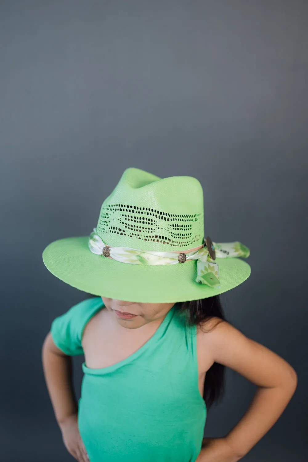 Daisy Rancher Kids Straw Hat