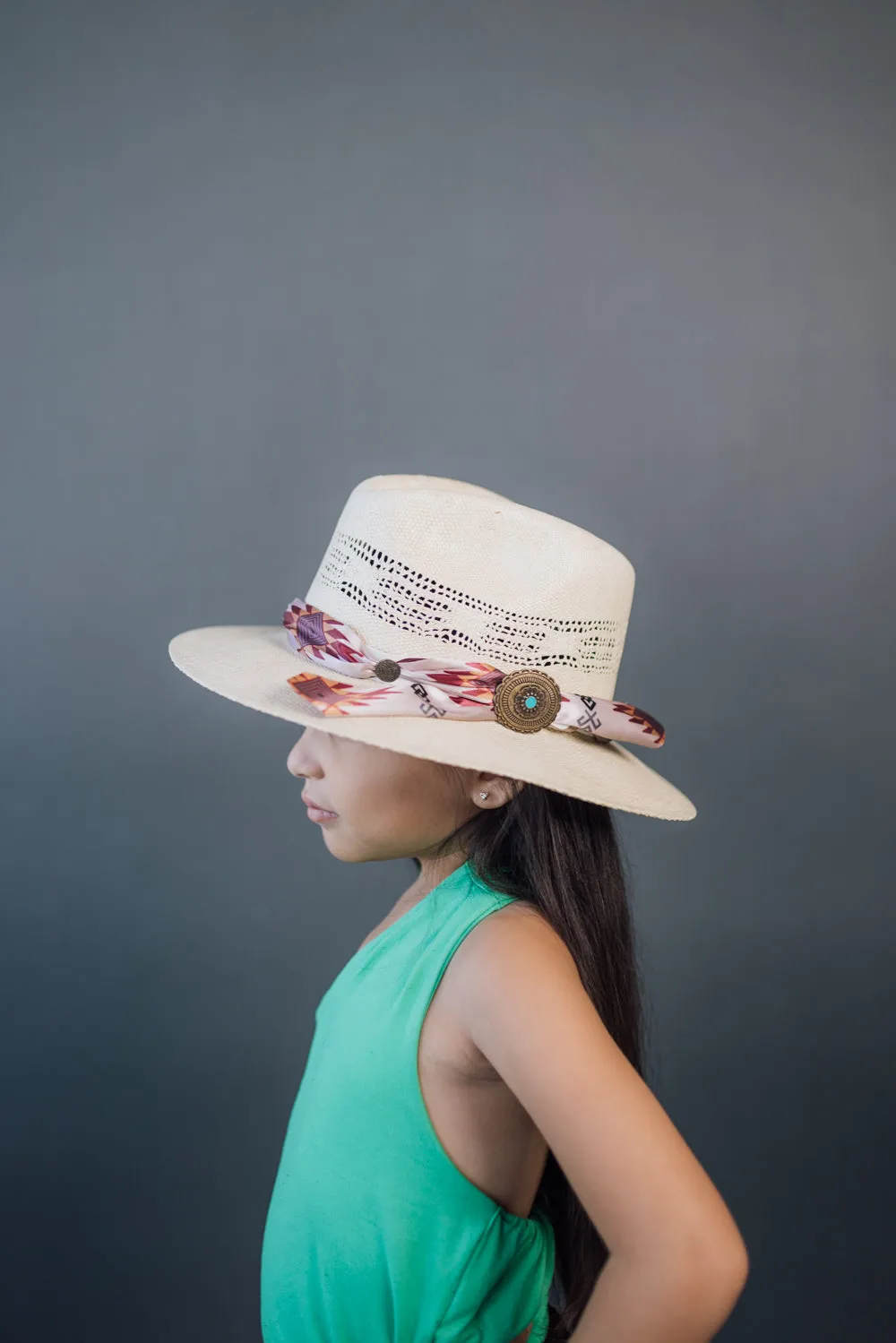 Daisy Rancher Kids Straw Hat