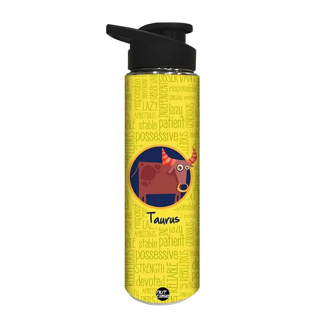 Designer Sipper Bottle for Kids -  Taurus Zodiac Signs