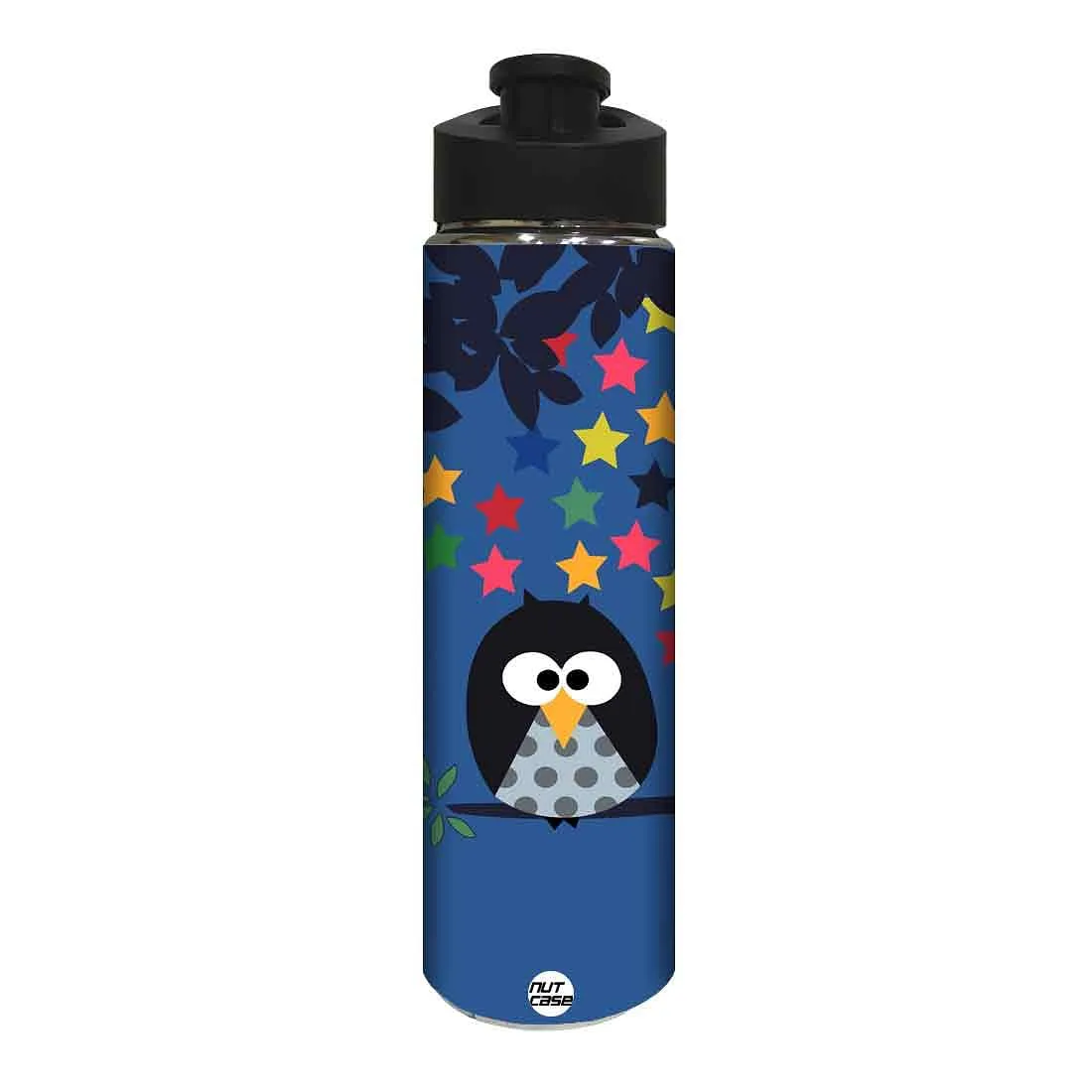 Designer Sipper Metal Bottle for Kids - Colorful Star