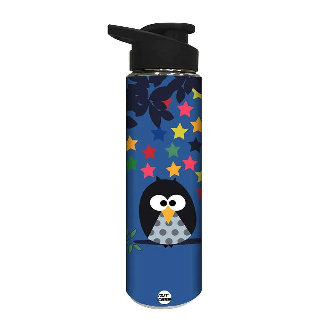 Designer Sipper Metal Bottle for Kids - Colorful Star