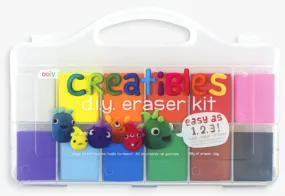 Set of 12 Colorful Creatibles DIY Erasers