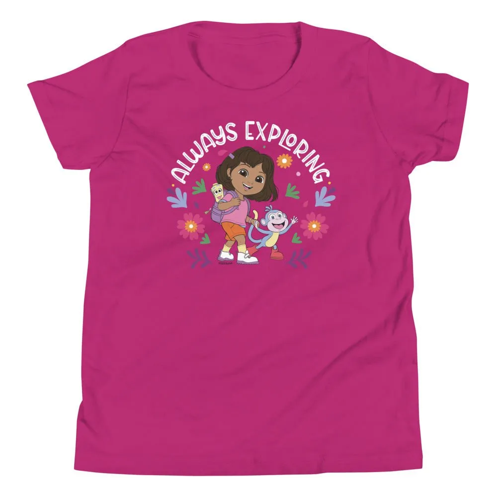 Dora Always Exploring Kids T-Shirt